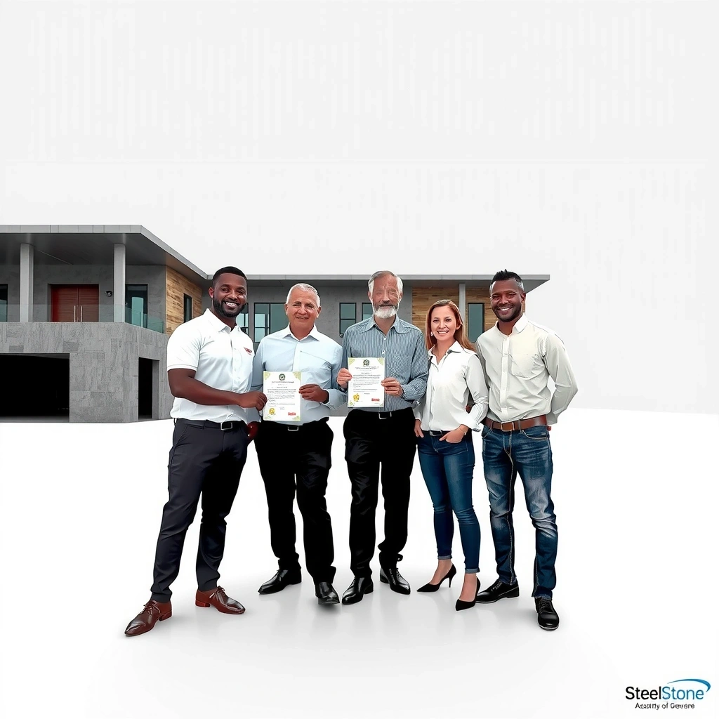 Final inspection and handover at SteelStone Construction